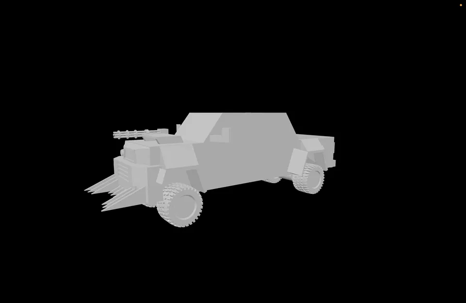 Mô hình 3D xe bán tải MadmaxC7 Juggernaut hầm hố - Image 4