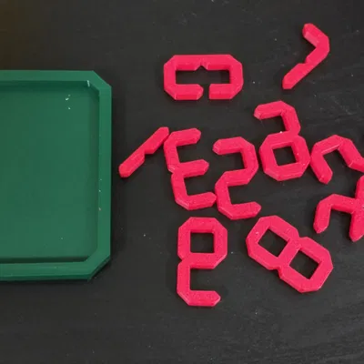 Bộ xếp hình con số 3D (Number Puzzle) phiên bản bỏ túi độc đáo