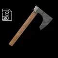 Rìu Trung Cổ (Medieval Axe) - Phụ kiện Cosplay - Thumbnail 2
