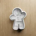 File STL Khuôn Cắt Bánh Người Bánh Gừng | Khuôn Fondant Giáng Sinh | File In 3D Làm Bánh - Thumbnail 1