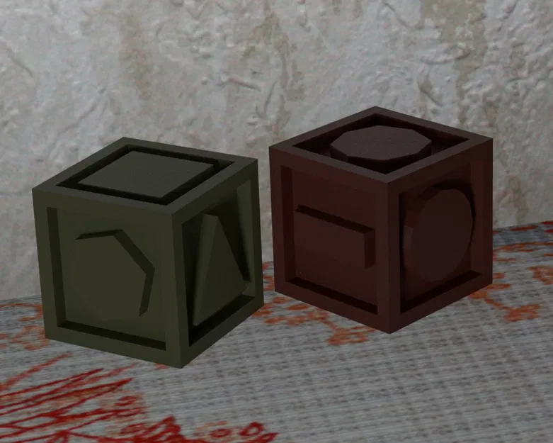 Khối Lập Phương 6 Hình Dạng Dành Cho Người Khiếm Thị Và Người Khuyết Tật - Image 1