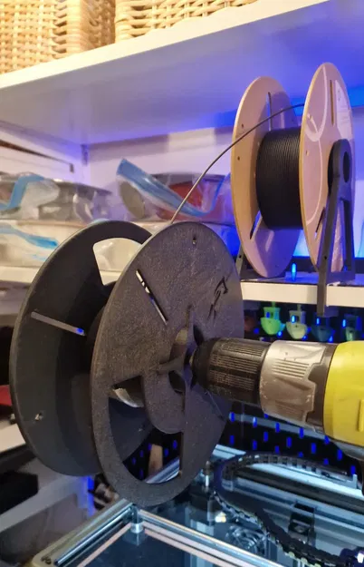 Bộ cuộn nhựa Refill & Dụng cụ sang nhựa (Respooler) kèm đầu nối máy khoan - Image 2