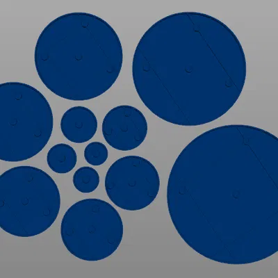 Bộ đế mô hình 3D cho Warhammer (25mm - 160mm)