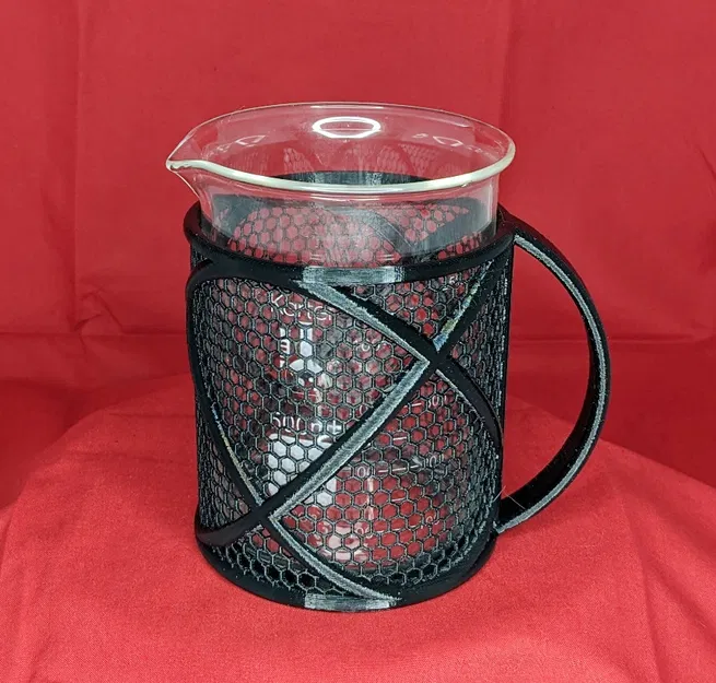 Tay cầm cốc thí nghiệm Beaker (Mug Handle) - Thiết kế 3D in không cần support - Image 1