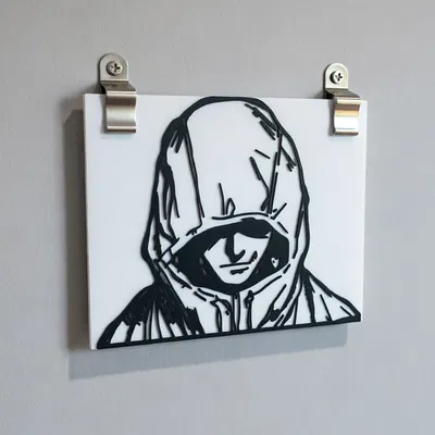 Tấm Ốp Tường Yuji Itadori Đội Mũ Trùm - Mô Hình In 3D Fan Art Jujutsu Kaisen