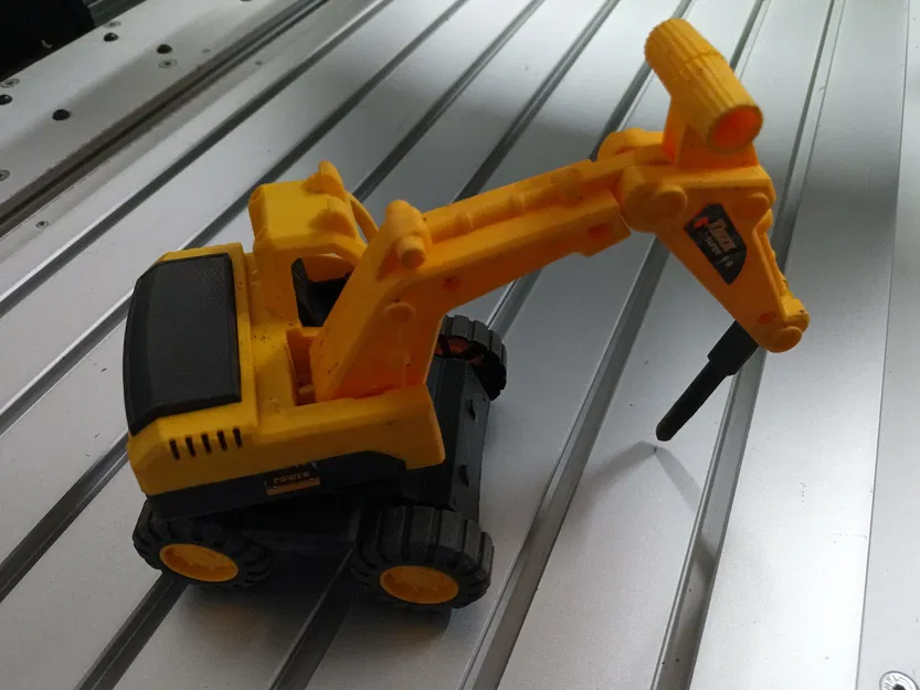 Búa thủy lực (Pneumatic hammer) in 3D cho mô hình máy xúc - Image 1