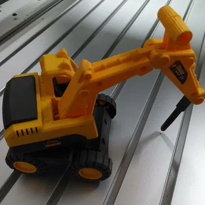 Búa thủy lực (Pneumatic hammer) in 3D cho mô hình máy xúc