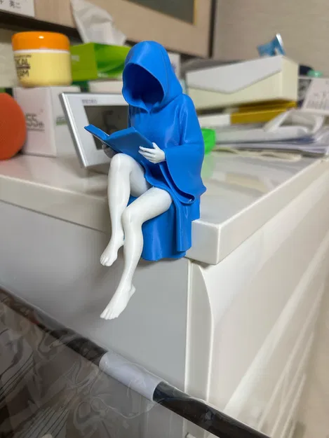 Mô hình 3D nhân vật huyền bí đọc sách trang trí kệ độc đáo - Image 5