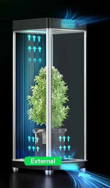 Bộ chuyển đổi luồng khí (Air Plenum) tùy chỉnh cho Vivosun Vgrow - Image 3