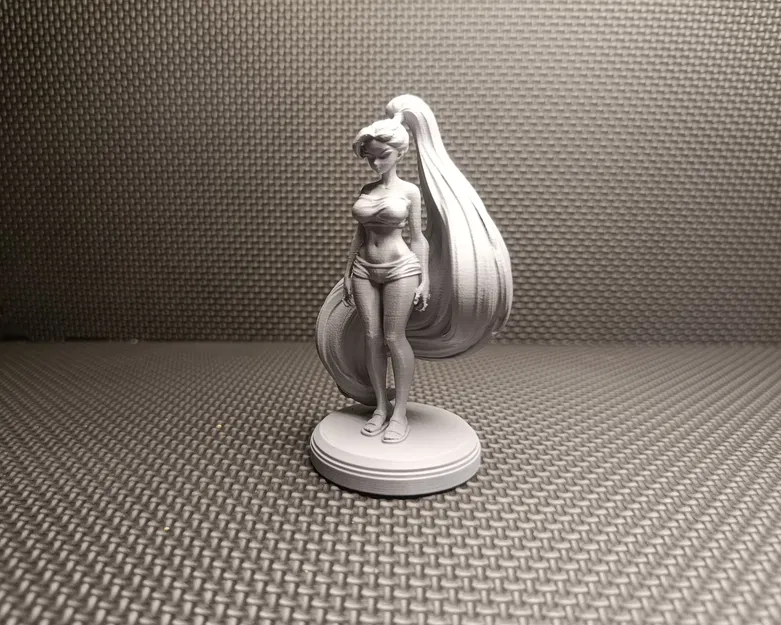 Mô hình Anime Girl cách điệu – Tượng nhân vật tóc dài - Image 2