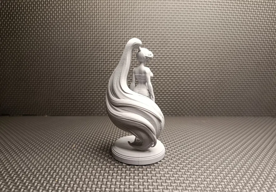 Mô hình Anime Girl cách điệu – Tượng nhân vật tóc dài - Image 4