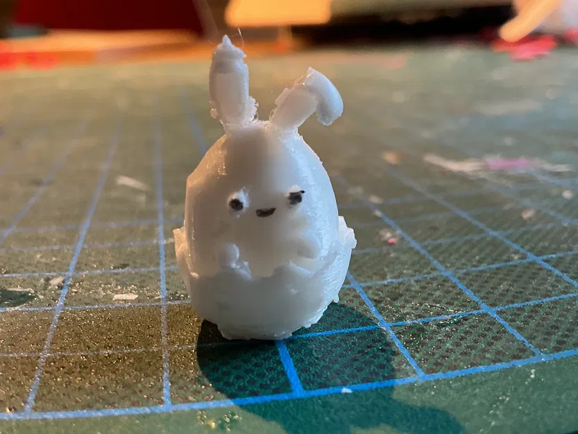 Mô hình chú thỏ Phục Sinh dễ thương trong vỏ trứng in 3D - Image 1