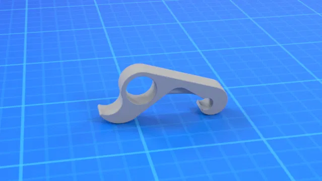 Dụng cụ mở nắp chai Ergonomic "Cò súng" – In không cần support - Image 1