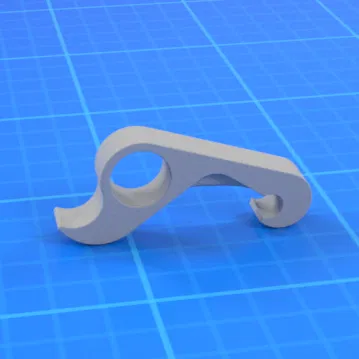 Dụng cụ mở nắp chai Ergonomic "Cò súng" – In không cần support