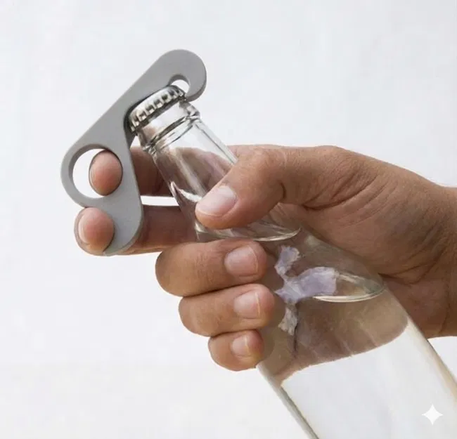Dụng cụ mở nắp chai Ergonomic "Cò súng" – In không cần support - Image 3