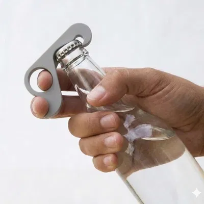 Dụng cụ mở nắp chai Ergonomic "Cò súng" – In không cần support