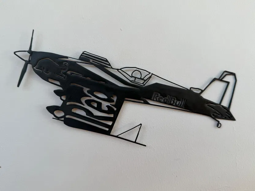 Tranh treo tường silhouette máy bay Red Bull - Image 1