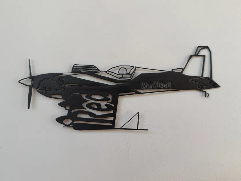 Tranh treo tường silhouette máy bay Red Bull - Image 2