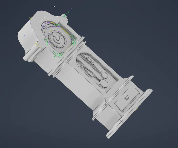 Mô hình đồng hồ quả lắc đứng cổ điển in 3D (Longcase Clock) - Image 1