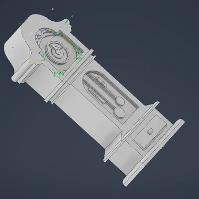 Mô hình đồng hồ quả lắc đứng cổ điển in 3D (Longcase Clock)