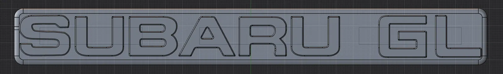 Huy hiệu Subaru GL cho xe cổ Brat và Wagon in 3D - Image 1