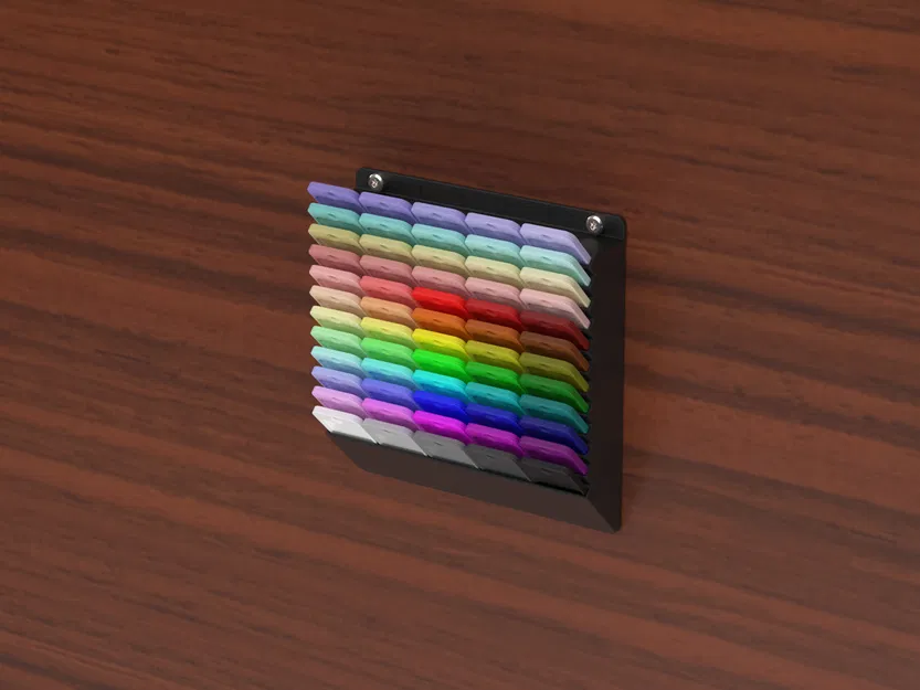 Hệ thống Swatch nhựa in 3D treo tường - 60 vị trí - Image 1