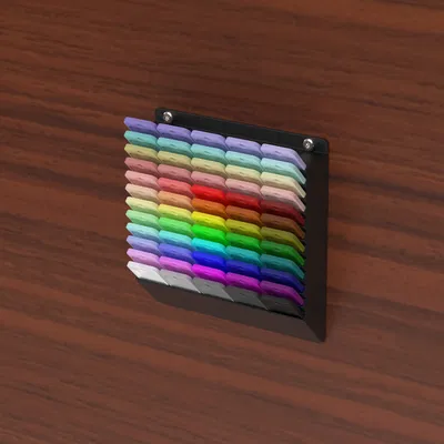 Hệ thống Swatch nhựa in 3D treo tường - 60 vị trí