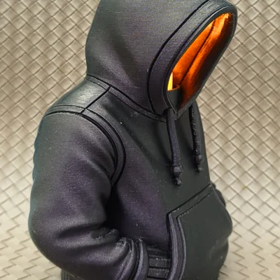 Đế đèn LED Tealight hình áo Hoodie (phiên bản có mũ) 5