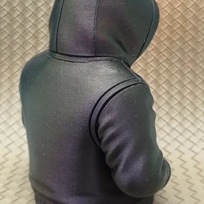 Đế đèn LED Tealight hình áo Hoodie (phiên bản có mũ) 6