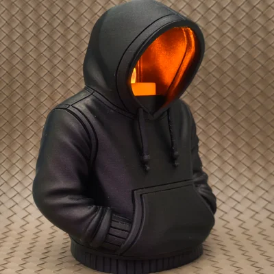 Đế đèn LED Tealight hình áo Hoodie (phiên bản có mũ) 7