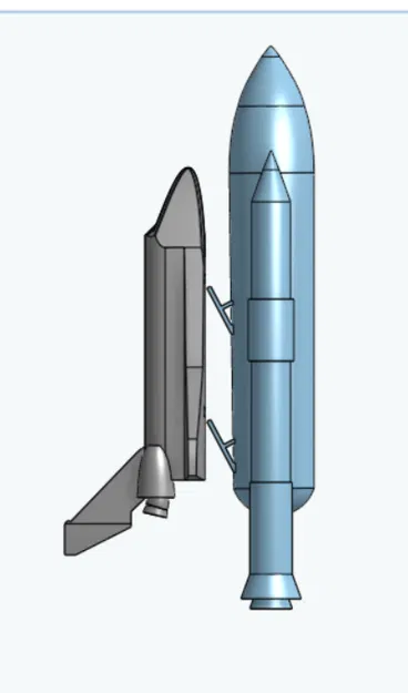 Mô hình tàu vũ trụ Space Shuttle in 3D đẹp mắt và tinh tế - Image 1