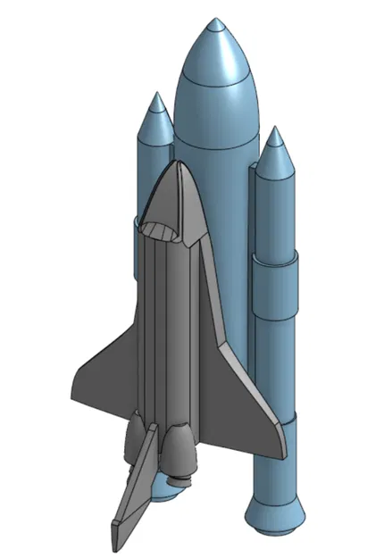 Mô hình tàu vũ trụ Space Shuttle in 3D đẹp mắt và tinh tế - Image 2