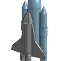 Mô hình tàu vũ trụ Space Shuttle in 3D đẹp mắt và tinh tế - Thumbnail 2