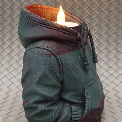 Hoodie #2 (Không mũ) - Đế đựng đèn LED Tealight
