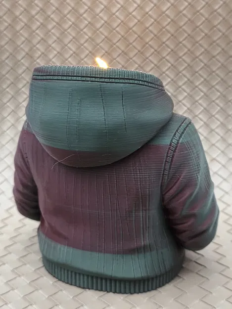 Hoodie #2 (Không mũ) - Đế đựng đèn LED Tealight - Image 5