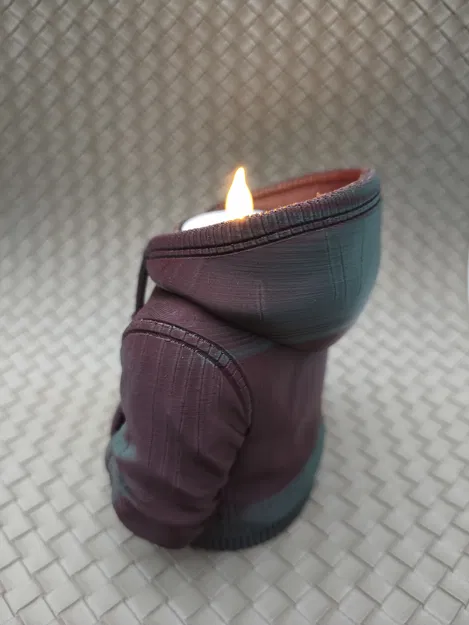 Hoodie #2 (Không mũ) - Đế đựng đèn LED Tealight - Image 6
