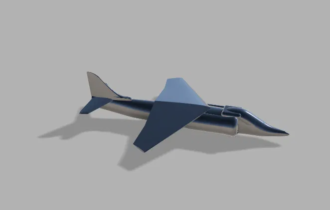 Mô hình máy bay chiến đấu phong cách Harrier - Image 3