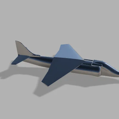 Mô hình máy bay chiến đấu phong cách Harrier