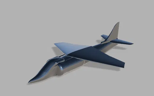 Mô hình máy bay chiến đấu phong cách Harrier - Image 4