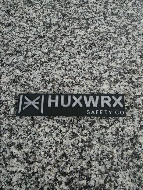 Bảng hiệu treo tường HUXWRX Safety Co 3D - Thiết kế trang trí - Image 2