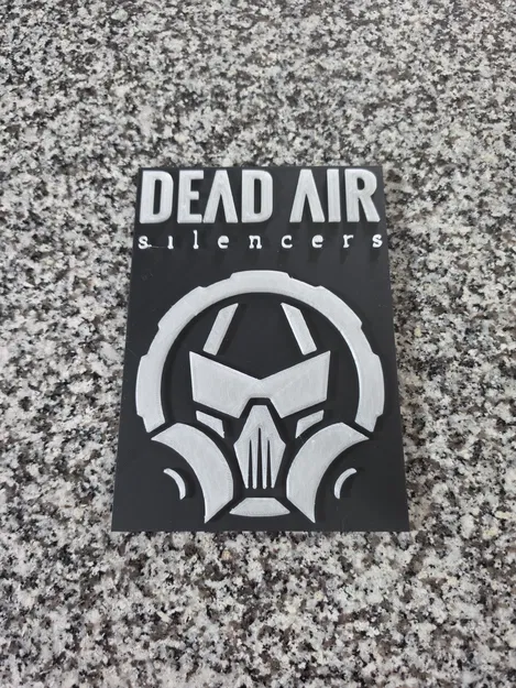Mô hình bảng hiệu treo tường Dead Air Silencers 3D - File STL đẹp - Image 1