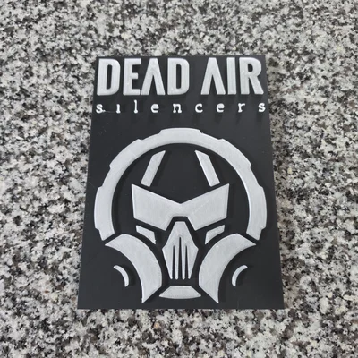 Mô hình bảng hiệu treo tường Dead Air Silencers 3D - File STL đẹp