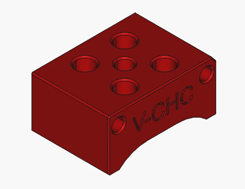 Ngàm gắn Hotend CHC v6 cho Voron 0.2 Mini Afterburner - Image 1