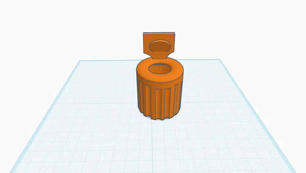 Mô hình thùng đựng đồ 3D hình bồn cầu (toilet poop can) độc đáo - Image 1