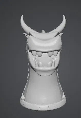 Mô hình 3D đầu rồng đốt trầm hương độc đáo - Image 3