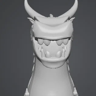 Mô hình 3D đầu rồng đốt trầm hương độc đáo