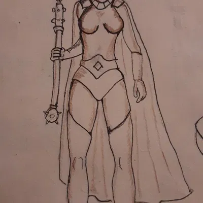 Mô hình 3D quân hậu chiến binh Regina Nera in ấn chi tiết