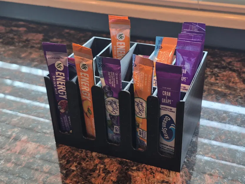 Khay 3D In Đựng Gói Nước Uống Hòa Tan 5 Ngăn Siêu Gọn - Image 1