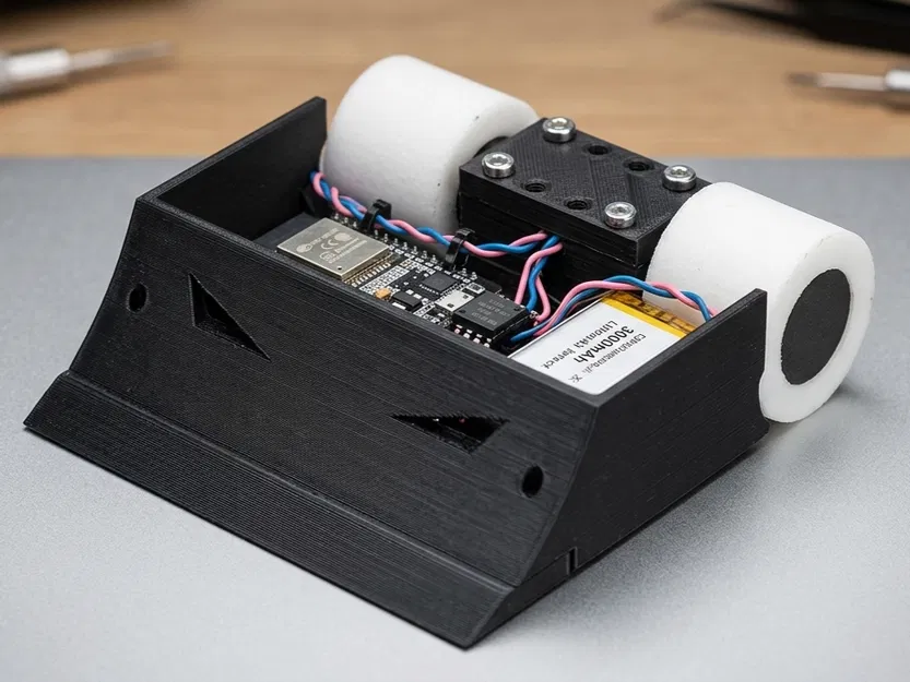 Robot Mini Sumo thi đấu - Thiết kế khung gầm mô-đun chuyên nghiệp - Image 1