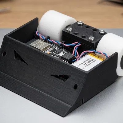 Robot Mini Sumo thi đấu - Thiết kế khung gầm mô-đun chuyên nghiệp